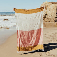 Load image into Gallery viewer, Sunrise - SUSTAINABLE RECYCLED THROW BLANKET
