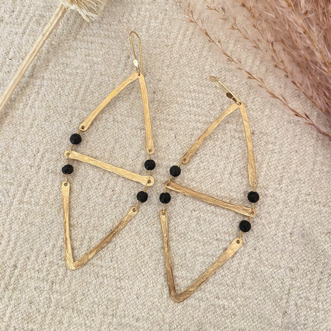 Lava Diamond Earrings